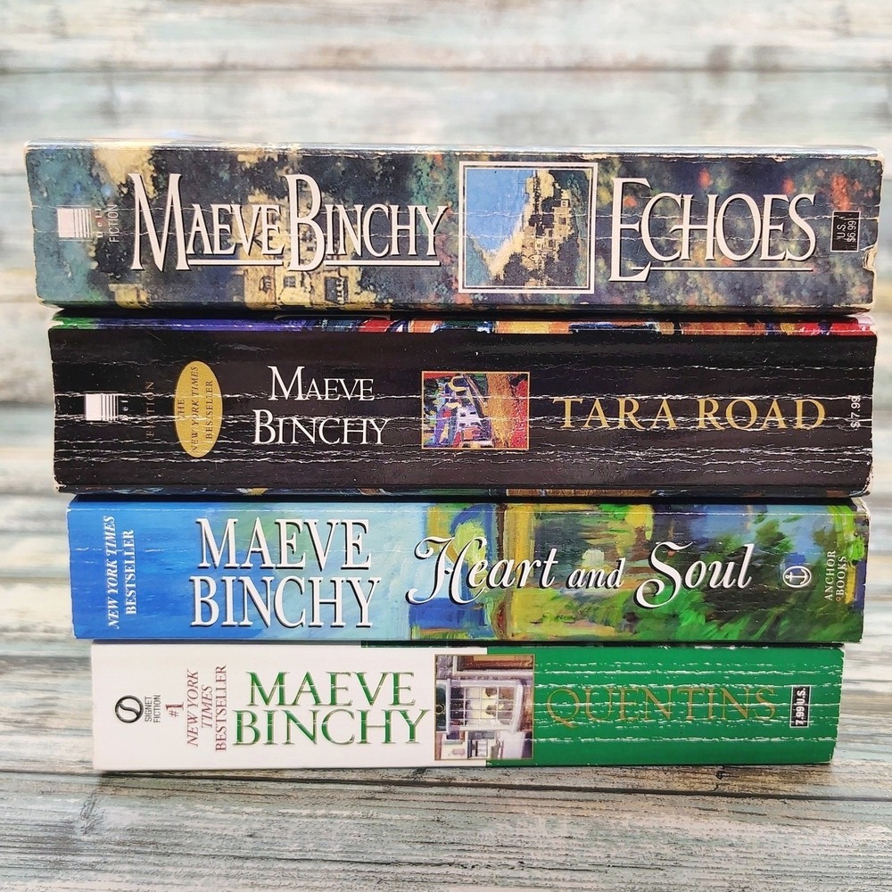 Lot of‎ 4 Maeve Binchy Paperback Novels Echoes Tara Road Heart and Soul Quentins